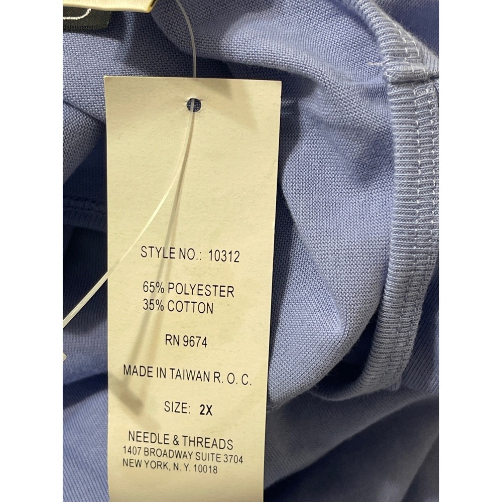 Needle & Threads Midi Tank Dress 2X Periwinkle Embroidered Shoes Retro 90 Casual - Picture 8 of 9